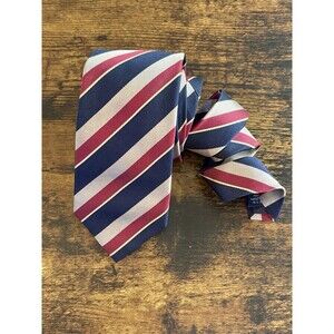 🔥 LANDS’ END Sixth Royal Lancers Silk Regimental Tie USA EUC!